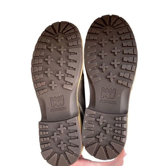 NEW Timberland PRO Hightower Kaffee Water/Oil/Shockproof Oxford Shoes SZ 8 — 8.5 - Picture 7 of 13